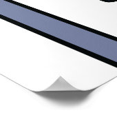 赤い信号を持つ歩行者の交ストップ渉の少年 ポスター (角)