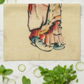 赤い修道士1840年 キッチンタオル (折り畳み)