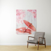 赤い傘のタペストリー タペストリー (インサイチュ)