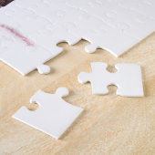 赤い傘の下で恋のカップルのジグソーパズル ジグソーパズル (側面)