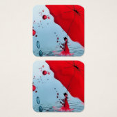 赤い傘の下で (正面&裏面)