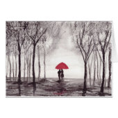 赤い傘の恋人 (正面横)