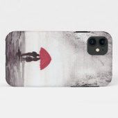 赤い傘の愛カップルValentinesデイウォーター色 Case-Mate iPhoneケース (裏面(横))