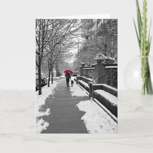 赤い傘 カード (正面)