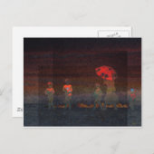 赤い傘 ポストカード (正面/裏面)