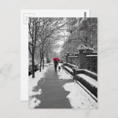 赤い傘 ポストカード (正面/裏面)