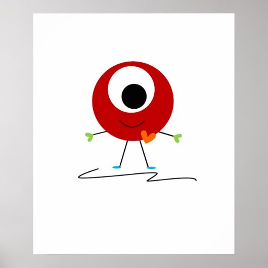 赤い優しいモンスター ポスター (正面)