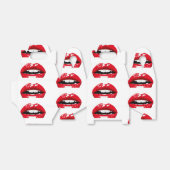 赤い光沢のある唇 フェイバーボックス (折り畳みなし)