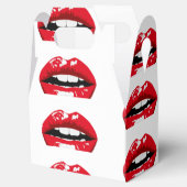 赤い光沢のある唇 フェイバーボックス (オープン)