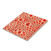 赤い光沢のある泡の装飾的な4インチのタイル タイル (側面)