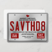 赤い免許証 Save the Date 発表 セーブザデート (正面/裏面)