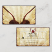 赤い入れ墨によって飛ぶハートRSVPCards エンクロージャーカード (正面/裏面)