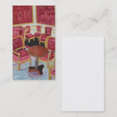 赤い内部の館のフォンテンブローの名刺 名刺 (正面/裏面)