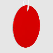 赤い円のアクリルオーナメント オーナメント (正面)