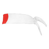 赤い円の空手のスタイルのヘッドバンド タイヘッドバンド (回転90)