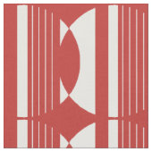 赤い円パターン ファブリック (クローズアップ)