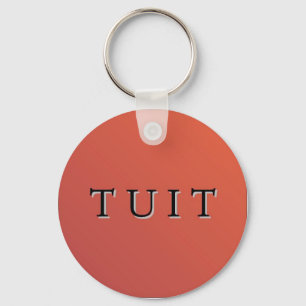 赤い円形のTuit Keychain キーホルダー
