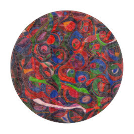 赤い円 カッティングボード