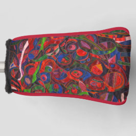 赤い円 ゴルフヘッドカバー