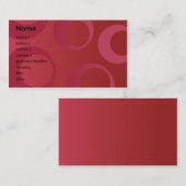 赤い円-ビジネス 名刺 (正面/裏面)