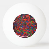 赤い円 卓球ボール (正面)