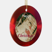 赤い写真のオーナメント セラミックオーナメント (右)