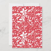 赤い写真のメリークリスマスハンドレタリング シーズンカード (裏面)