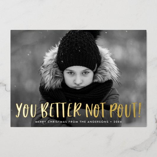 赤い写真を出さない方がよい 箔シーズンカード (正面)