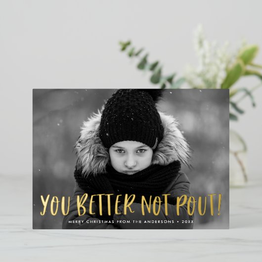 赤い写真を出さない方がよい 箔シーズンカード (立ち正面)