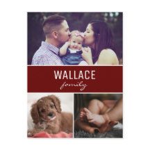 赤い写真パーソナライズされたコラージュのクリスマス