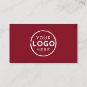 赤い写真モダンロゴプロフェッショナル 名刺 (裏面)