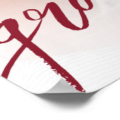 赤い写真 卒業パーティー サイン (角)