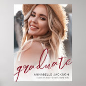 赤い写真 卒業パーティー サイン (正面)