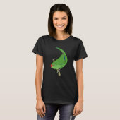 赤い冠をかぶったインコ・カカリキ Tシャツ (正面フル)