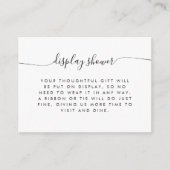 赤い冬のクリスマスエレガント書 エンクロージャーカード (正面)