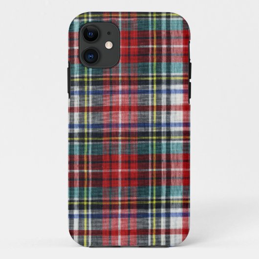 赤い冬のクリスマスプレイドiPhone 5ケース Case-Mate iPhoneケース (裏面)