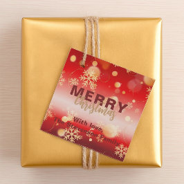 赤い冬のワンダーランドメリークリスマス フェイバータグ