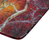 赤い冬の夜 カッティングボード (角)