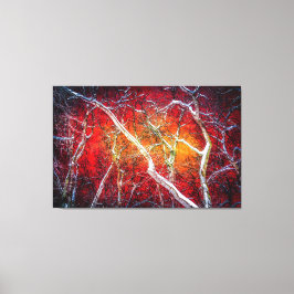 赤い冬の夜 キャンバスプリント