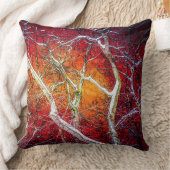 赤い冬の夜 クッション (ブランケット)