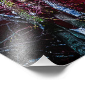 赤い冬の夜 フォトプリント            (角)