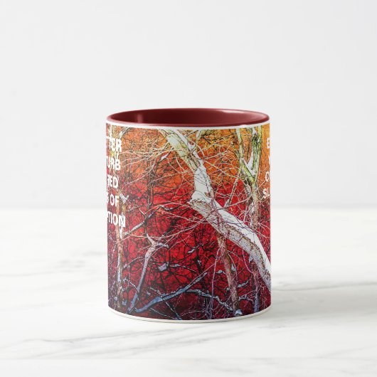 赤い冬の夜 マグカップ (中央)