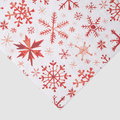 赤い冬の水の色の雪片 薄葉紙 (詳細)