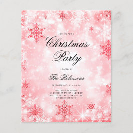 赤い冬の疑問に思招待状プログラム&メニュー