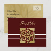 赤い冬の結婚式 ポストカード (正面/裏面)