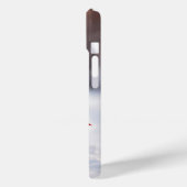 赤い冬用マフラーを着けたハスキー Case-Mate iPhoneケース (裏面 / 左)