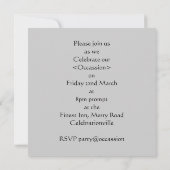 赤い凧のパーティの招待状 招待状 (裏面)