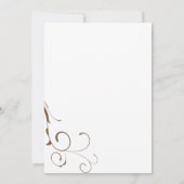 赤い出血ハート花婚約パーティ 招待状 (裏面)