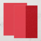 赤い分割パネルグリッターの感謝カード - カスタマイズする サンキューカード (正面/裏面)