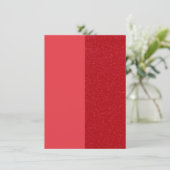 赤い分割パネルグリッターの感謝カード - カスタマイズする サンキューカード (スタンド正面)